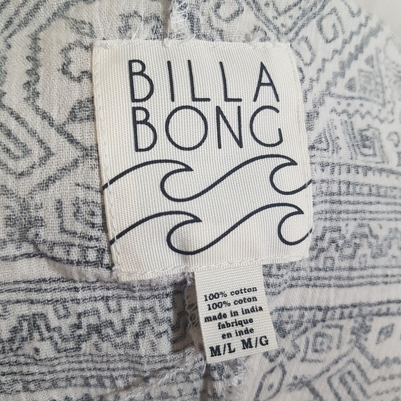 Billabong Kimono Swim Cover Up With Fringe - Picture 8 of 12